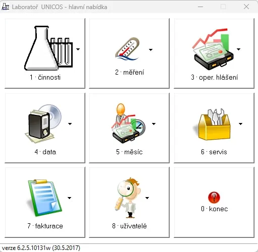 Aplikace pro laboratoř mléčných rozborů